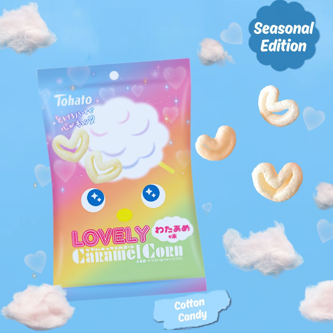 (Seasonal Flavor) Tohato Seasonal Caramel Corn: Cotton Candy