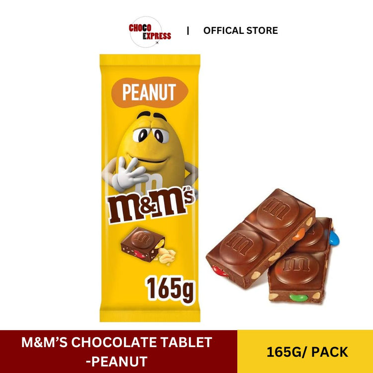 M&M's Chocolate Tablet Peanut Flavor 165g/ Product of Germany