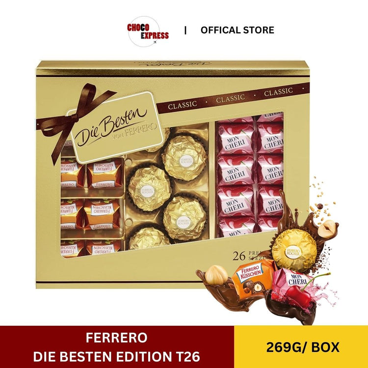 Ferrero Rocher Die Besten Chocolate Box T26 269g (Product of Europe)