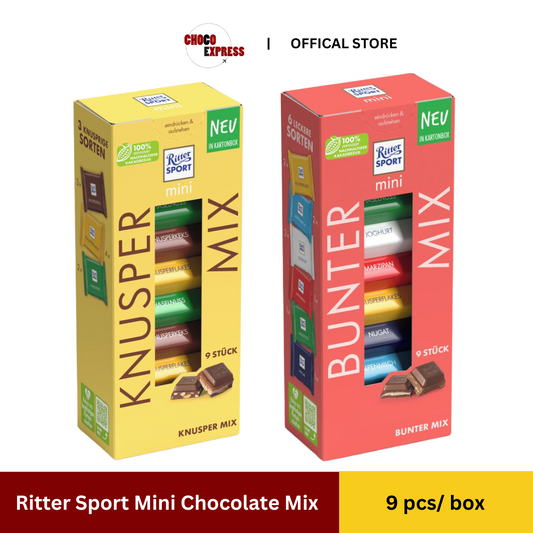 (ETA: 20 Oct 24) Ritter Sport Mini Chocolate Mix 9pcs per Box/ Product of Germany