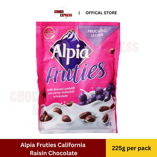 Alpia Fruties California Raisins Chocolate 225g/ Product of Europe