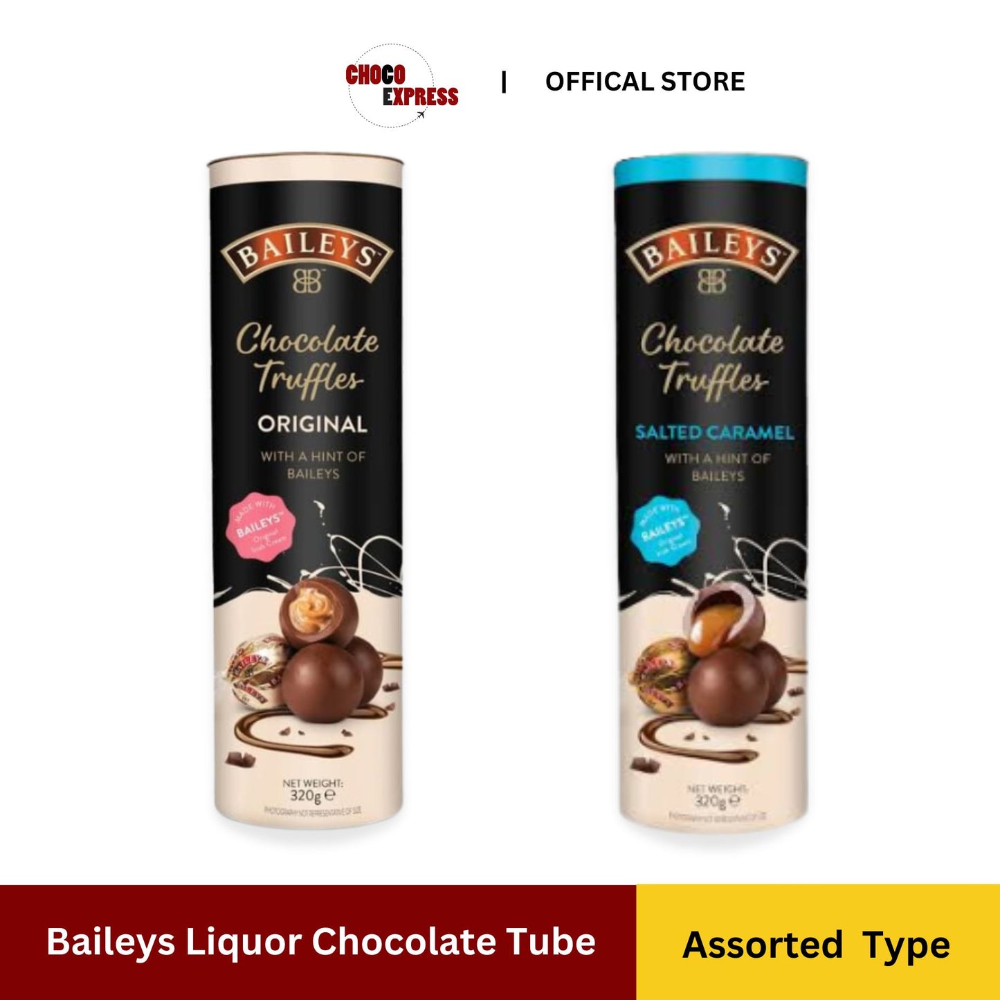 Baileys Liquor Chocolate Tube/ Product of Ireland