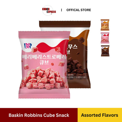 Baskin Robbin Cube Snack 52g| Crunchy Cube Snack 3 Flavors/ Product of Korea