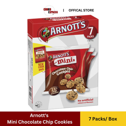 Arnott's Mini Chocolate Chip Cookies 7p 175g/ Product of Australia