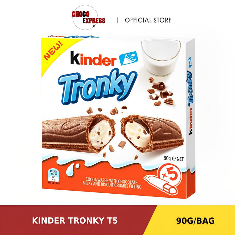 Kinder Tronky Milk Chocolate Wafer T5 90g/ Italy Product