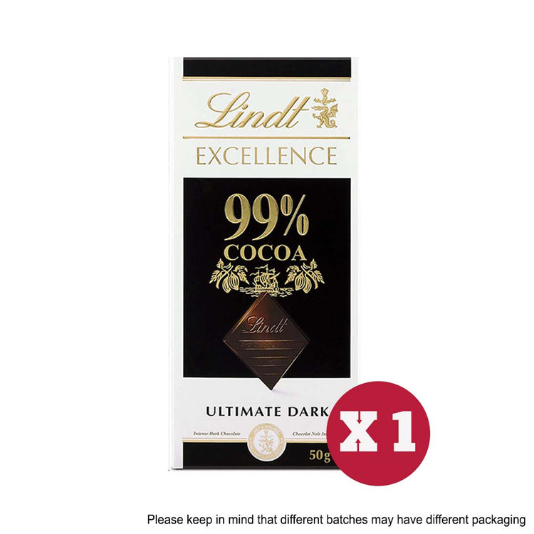 Lindt Excellence 99% Dark Chocolate 50g