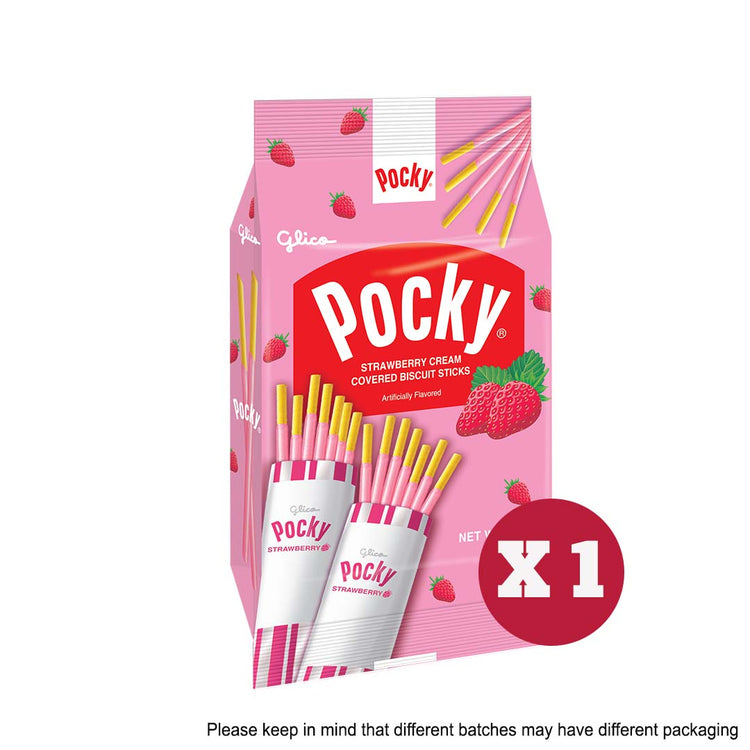 Glico Pocky Strawberry 8P 122.4g