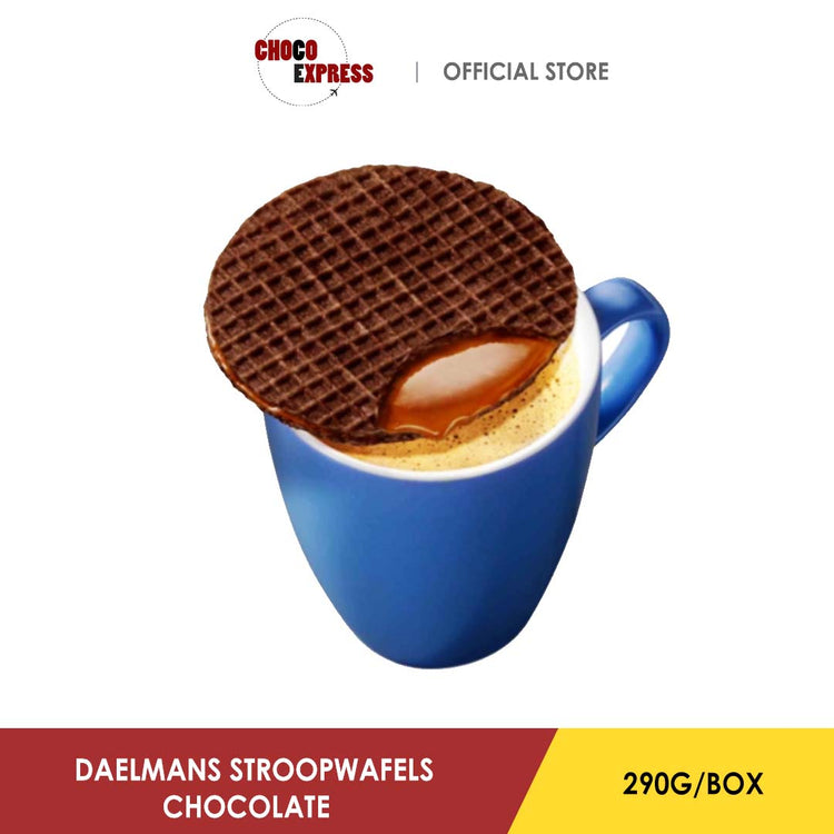 Daelmans Stroopwafels Cube 290g | Chocolate Flavor