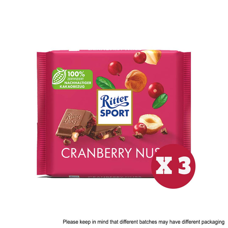 Ritter Sport Cranberry Nuts 100G