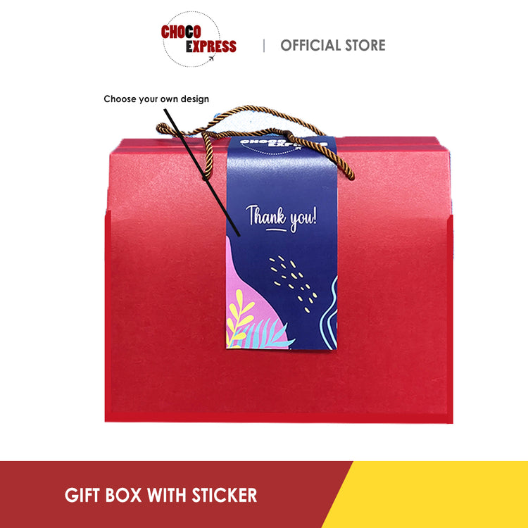 Choco Express Gift Box with Sticker Message Sleeve