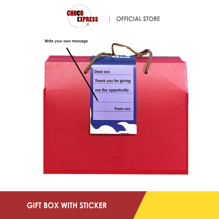 Choco Express Gift Box with Sticker Message Sleeve