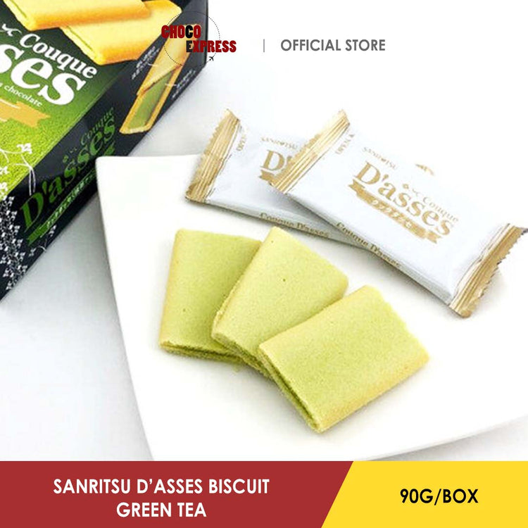 Sanritsu D'asses Green Tea Biscuit 90G