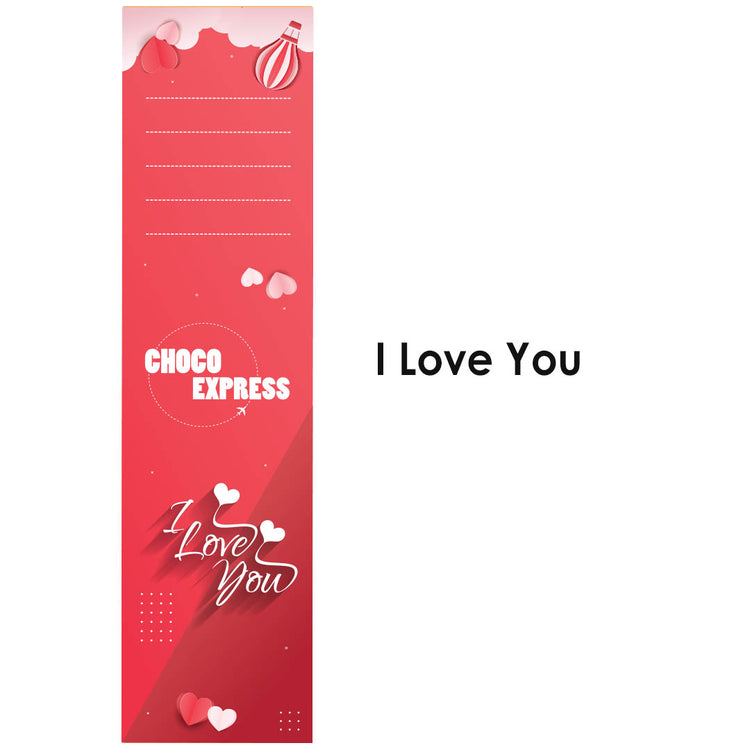 Choco Express Gift Box with Sticker Message Sleeve