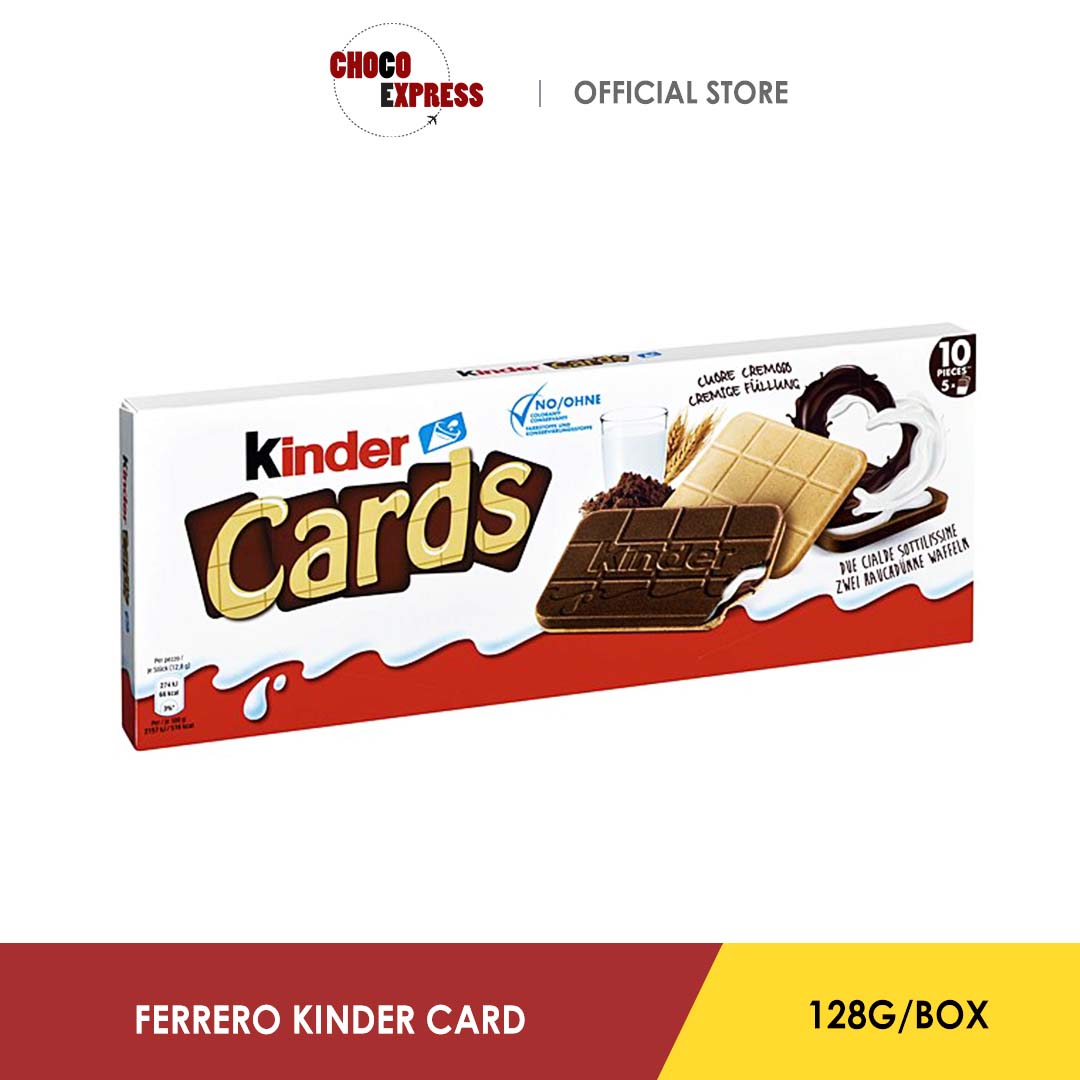 Kinder Cards Chocolate 128G/ Product of Europe