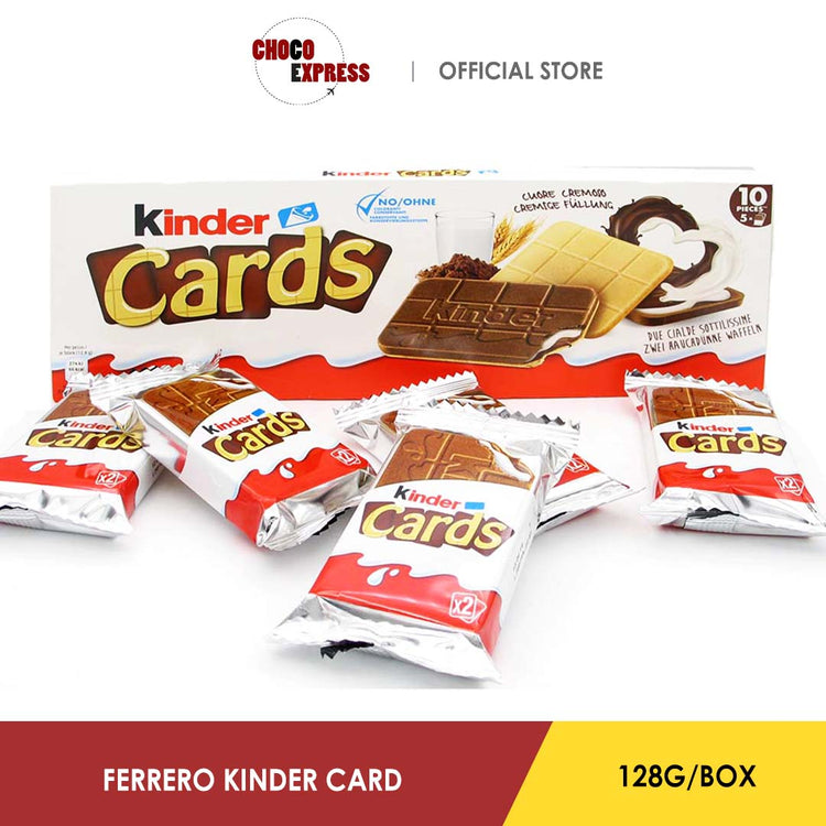 Kinder Cards Chocolate 128G/ Product of Europe