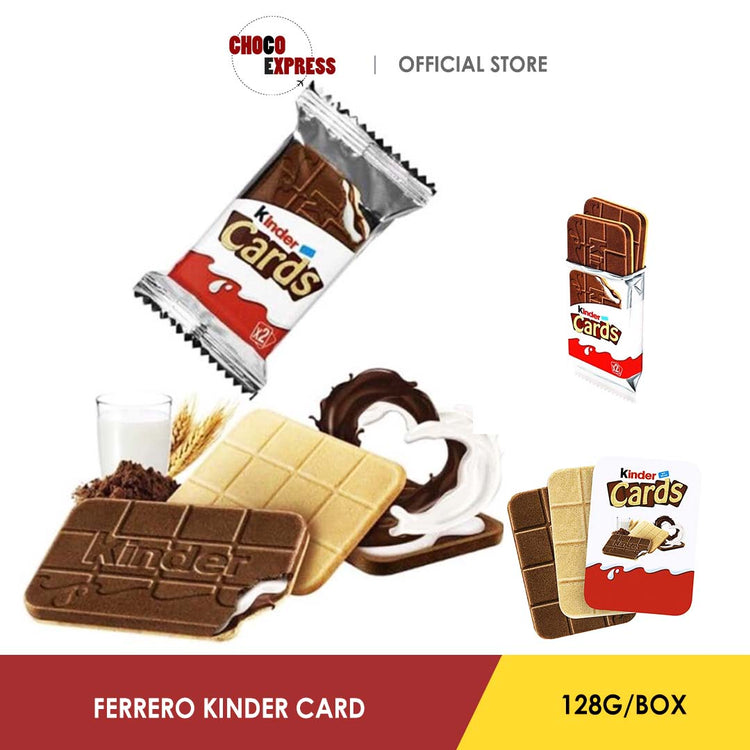 Kinder Cards Chocolate 128G/ Product of Europe