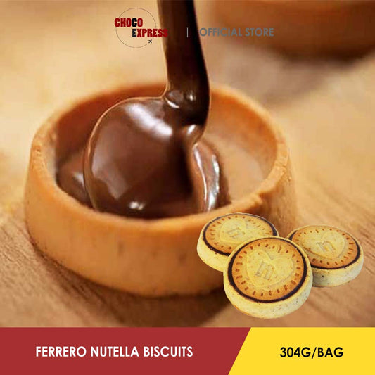 6X Ferrero Nutella Biscuits Cookies Filled with Nutella Biscuits with  Hazelnut Cream Bag of 304g Sweet Snack