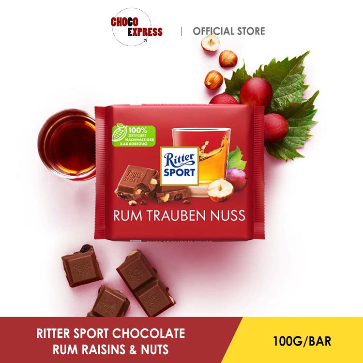 Ritter Sport Rum Raisins & Nuts 100g