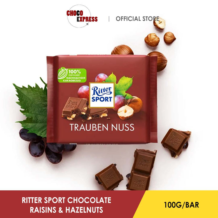 Ritter Sport Raisins & Hazelnuts 100G