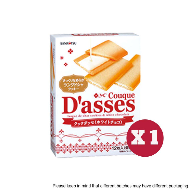 Sanritsu D'asses White Chocolate Biscuit 90G
