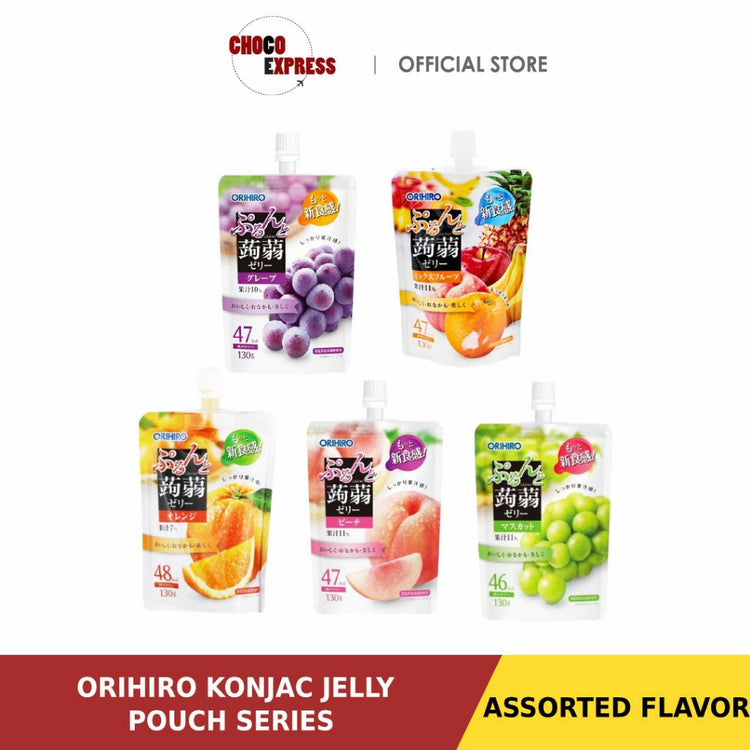 Orihiro Konjac Jelly Pouch 130g (Bundle of 8) / Product of Japan